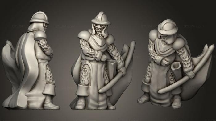 Figurines simple (Bow Warden, STKPR_0171) 3D models for cnc